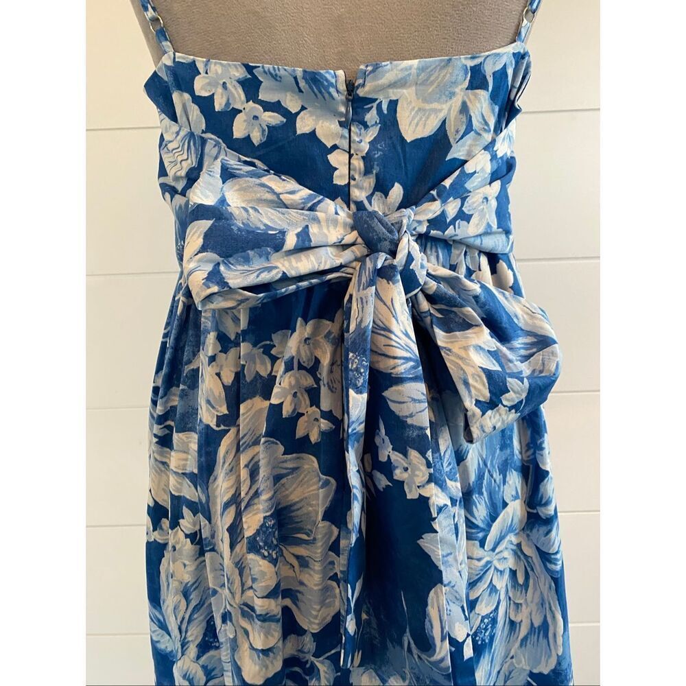 Joie blue floral maxi dress ankle length NWT Sz 10 - Picture 6 of 9